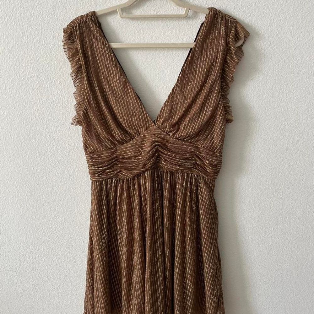 New With Tags Moon River Mini Dress Women's M Formal Short Sparkle V Neck Party